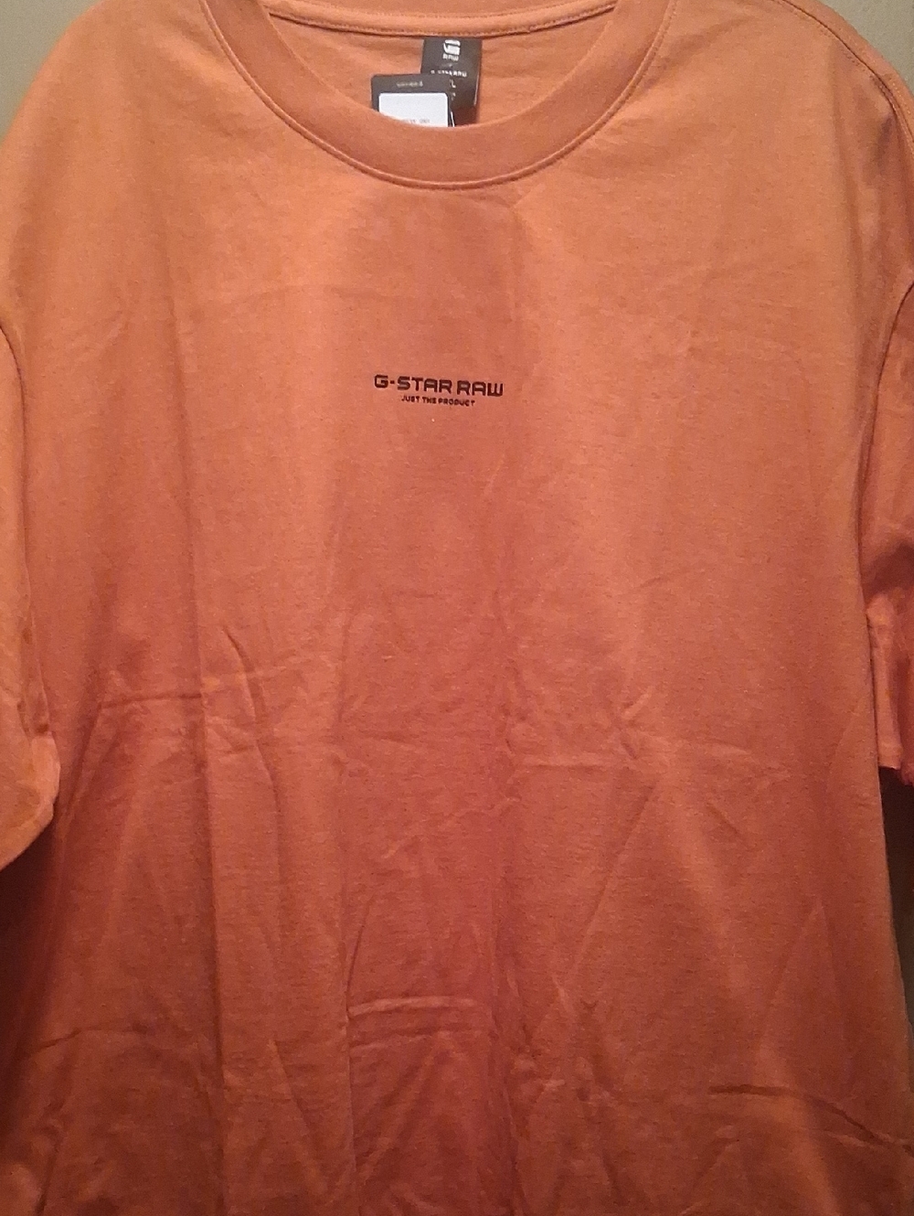 G-Star Raw Men's Rust Orange Crewneck Tee Xxl